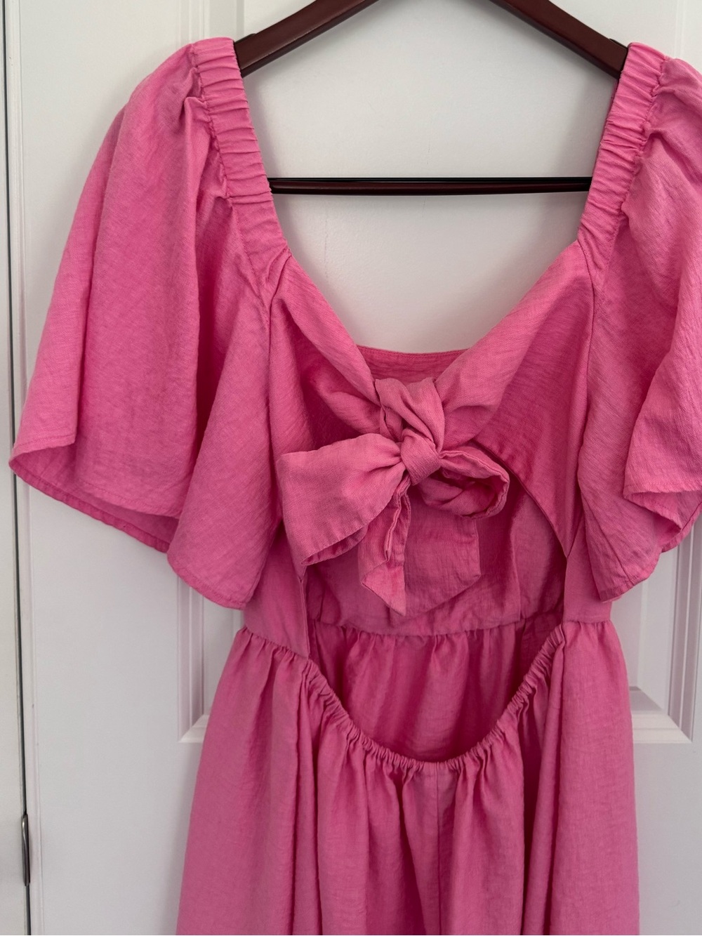 A New Day Flutter Sleeve Tie Back Midi Dress - Picture 9 of 9